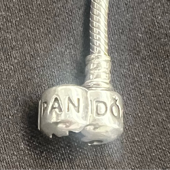 Pandora Moments Snake Chain Charm Bracelet Approx 7” - Picture 7 of 8